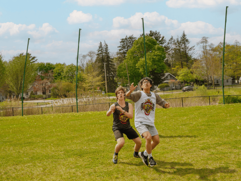 Frisbee at CATS Academy Boston