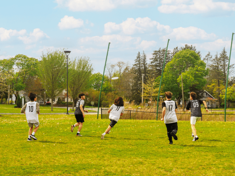 Frisbee at CATS Academy Boston